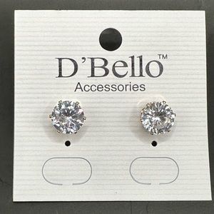 New!! D’Bello CZ Stud Earrings